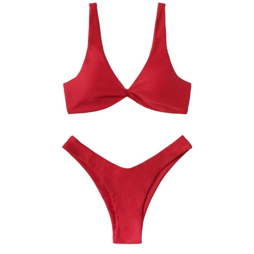 SHEIN Red Hot High Cut Super sexy Bikini NWT Size XL